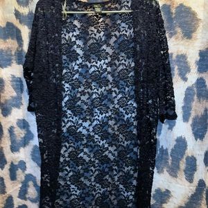 Lace Quarter Sleeve Kimono